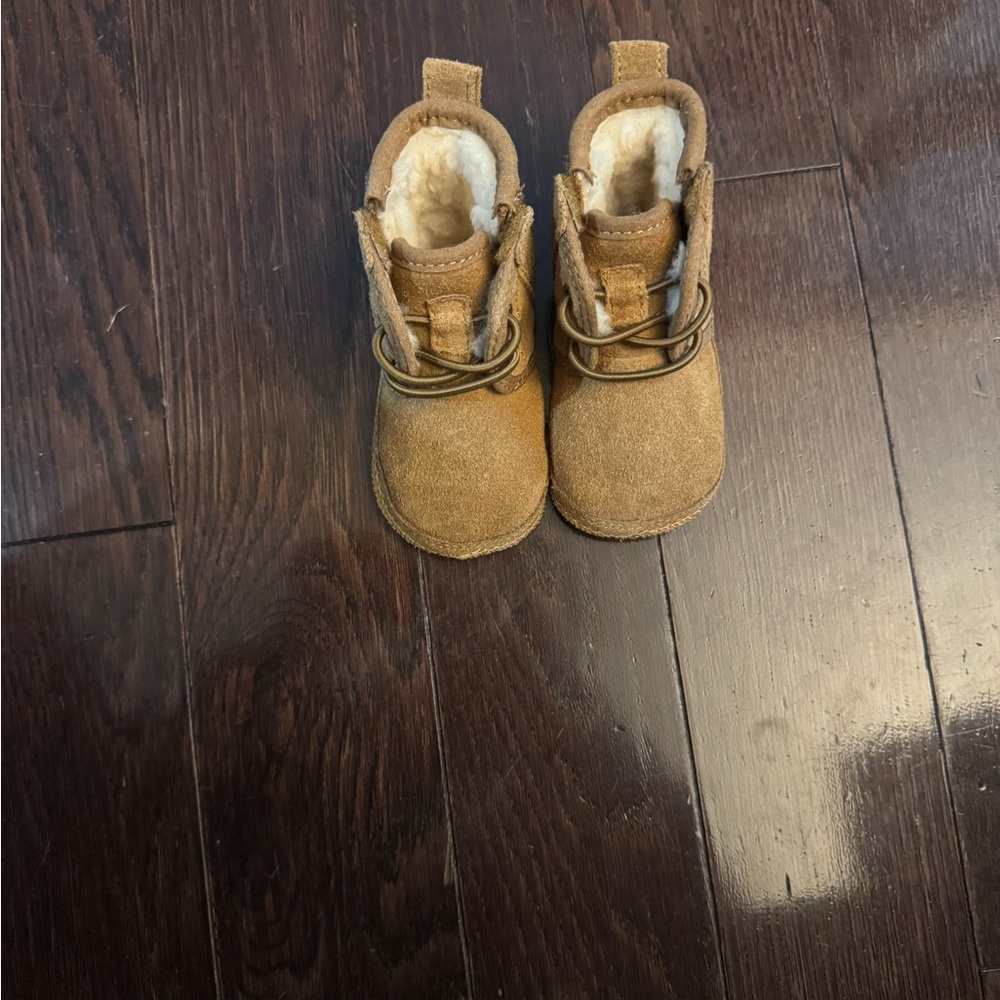UGG Tan Kids Boots with Cozy Lining
